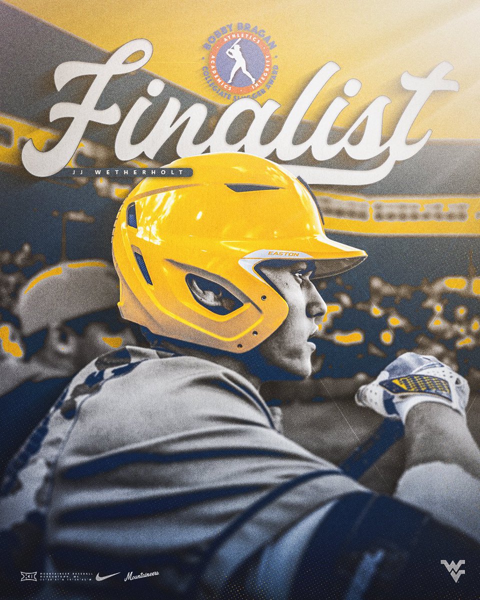 WVU Baseball (@wvubaseball) on Twitter photo Athletics, Academics, and Integrity!
<a href="/jj_wetherholt/">JJ Wetherholt</a> is one of four finalists for the Bobby Bragan National Collegiate Slugger Award!
๐ฐwvusports.co/3qpB4b1
#HailWV Athletics, Academics, and Integrity!
<a href="/jj_wetherholt/">JJ Wetherholt</a> is one of four finalists for the Bobby Bragan National Collegiate Slugger Award!
๐ฐwvusports.co/3qpB4b1
#HailWV