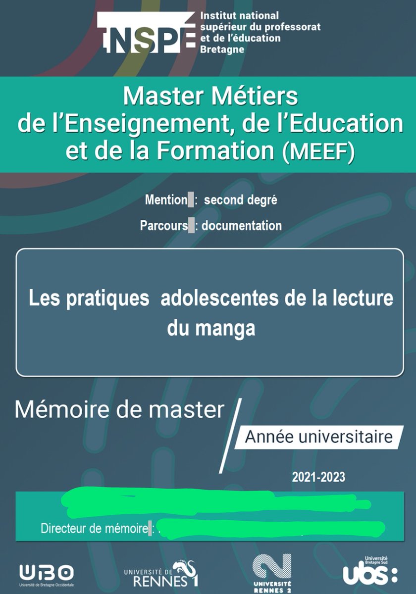 MiyaDraw's tweet image. J'ai enfin validé mon Master et passé la soutenance de mon Mémoire sur les mangas ! ✨