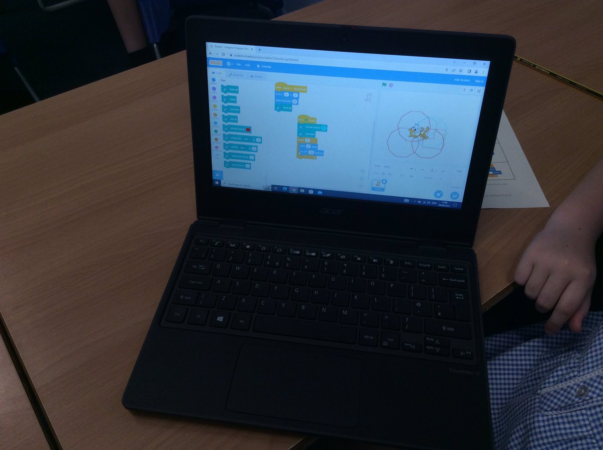 ditton_ps's tweet image. Y4 have ended the week by investigating coding in @scratch . We’ve been making some shapes using loops to prepare for making games. #DittonPrimaryComputing #FutureCoders 🤓💻⌨️