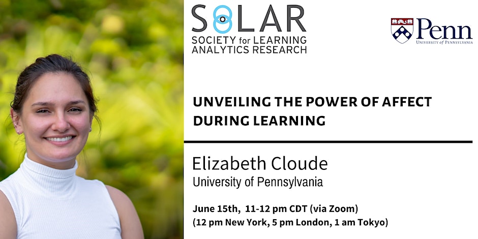 Upcoming Webinar on November 8, 12pm CST. Register now! - Society for  Learning Analytics Research (SoLAR)