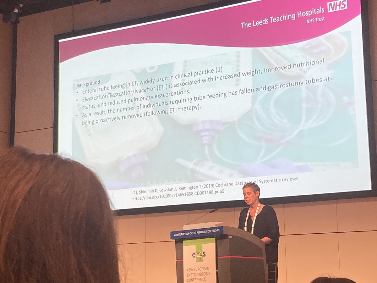 European Cystic Fibrosis Nutrition Group (@ecfs_ecfng) on Twitter photo Liz May presents some excellent MDT work on feeding tube removal post ETI initiation <a href="/adult_cf/">Leeds Adult Cf Dietitians</a> <a href="/DeeShimmin/">Dee Shimmin</a> Liz May presents some excellent MDT work on feeding tube removal post ETI initiation <a href="/adult_cf/">Leeds Adult Cf Dietitians</a> <a href="/DeeShimmin/">Dee Shimmin</a>