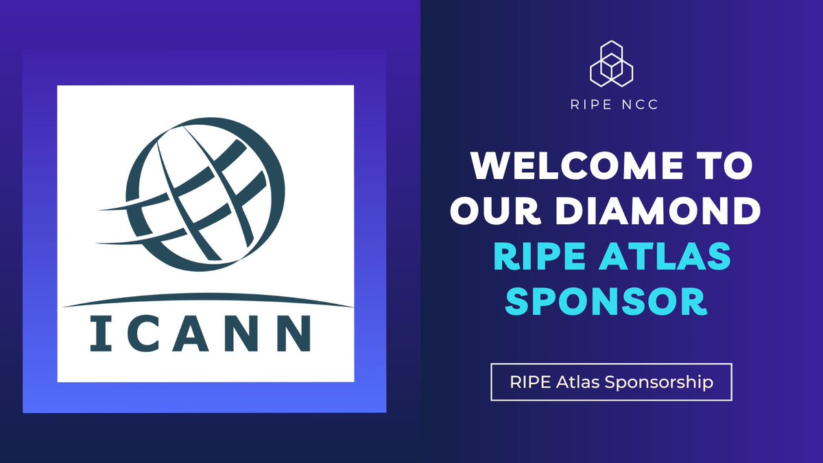 A shout-out to the diamond sponsor of #RIPEAtlas <a href="/ICANN/">ICANN</a> 📣. They have been helping us build the world's largest Internet measurement network for many years. Thanks for serving the #Internet community!
🙌 Want to get involved as well? Learn how at: atlas.ripe.net/landing/get-in…