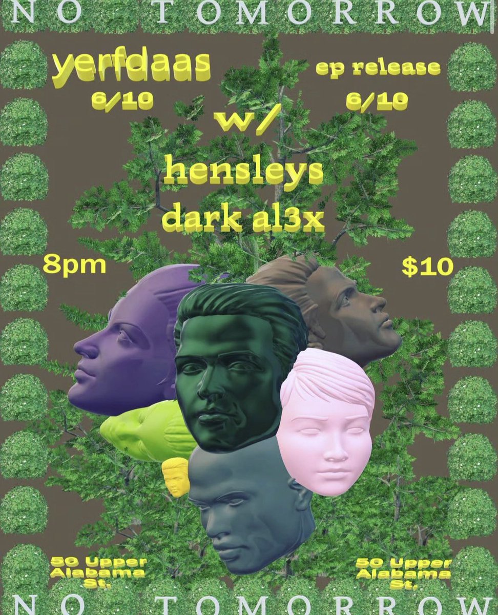 hensleysatl's tweet photo. Catch us at No Tomorrow (underground Atlanta) tomorrow night with Yerfdaas and Dark Al3x! https://t.co/oZHe3a6s7A