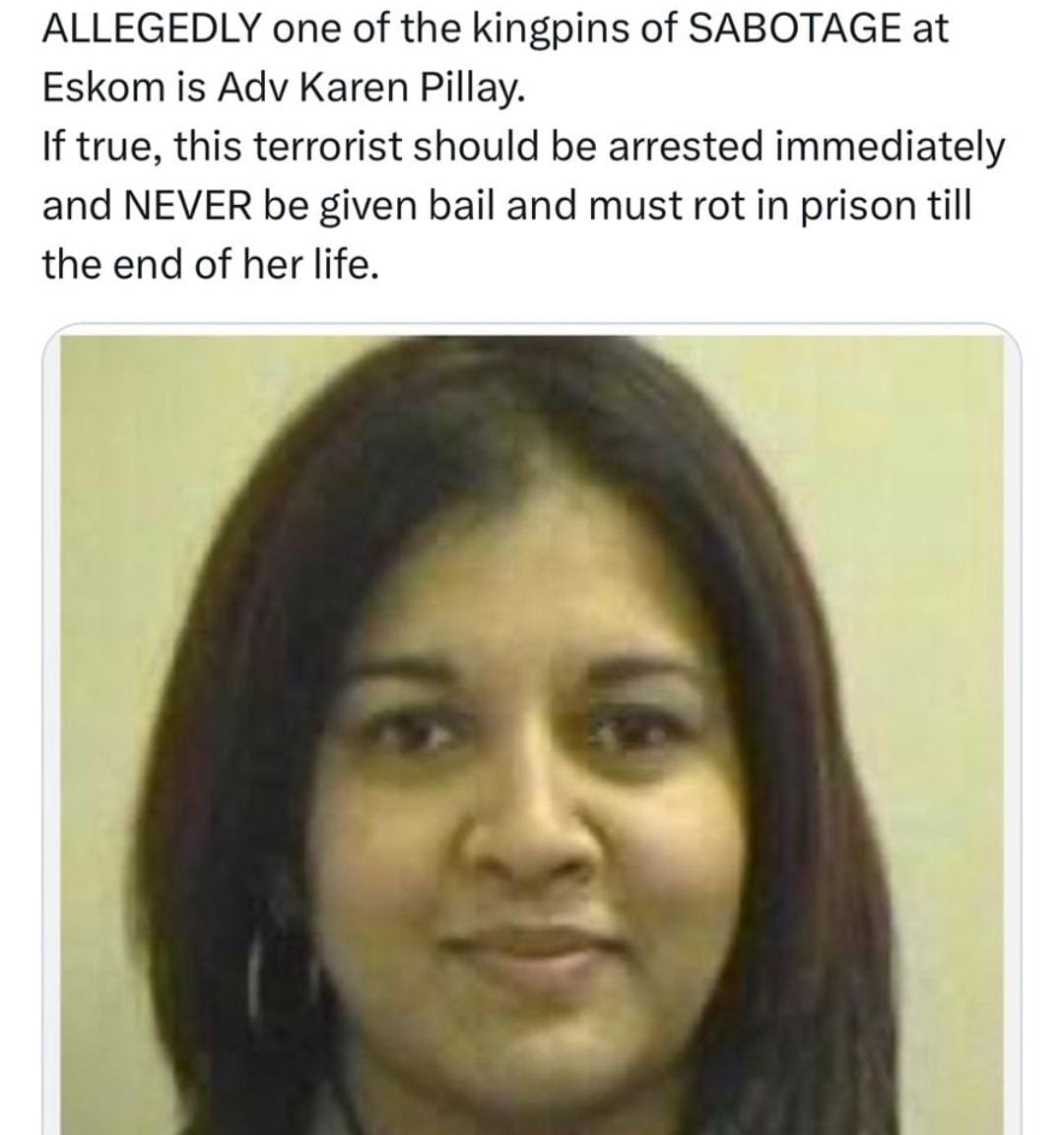 KarenPillay133's tweet image. This has nothing to do with me but an unscrupulous reporter used my image as well in a video by S.A.Vibes and this us illegal.  I am not in anyway related to this issue.   #SAVibes please remove my photo from your video.  I am not Advocate Karen Pillay please correct this.