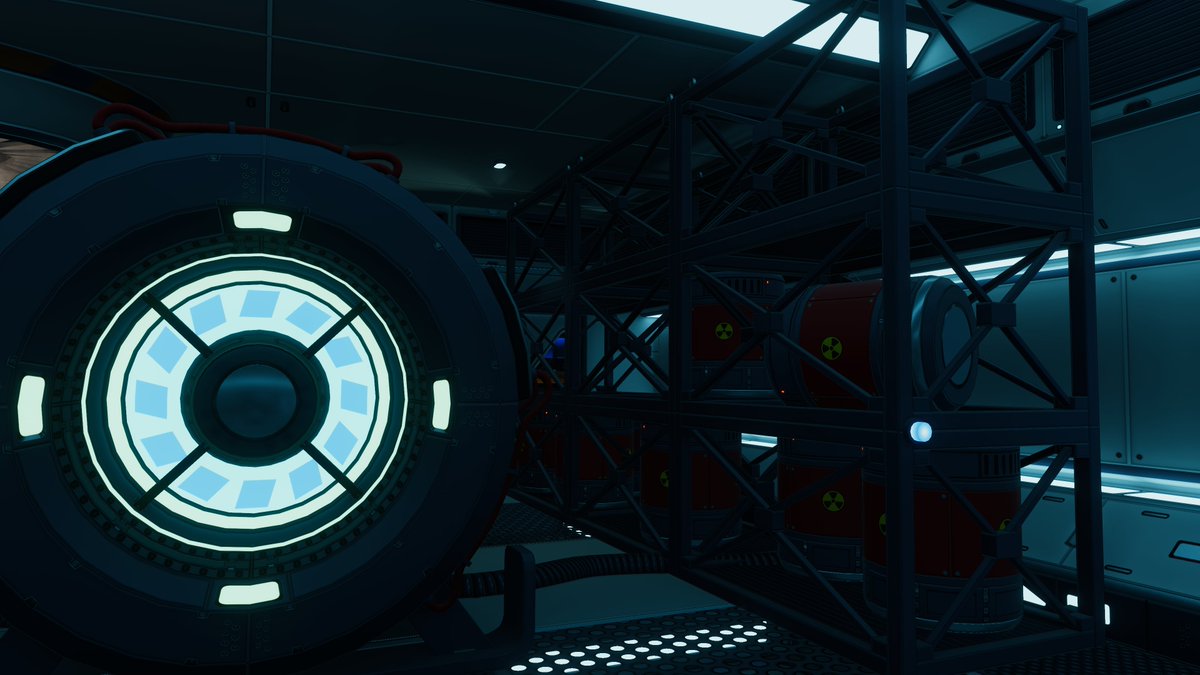 TimSchel2000's tweet photo. Spaceship Hangout Encounters is live now! Go explore many new locations and experience random encounters. Use the new fuel system to boost your jump range or relax in the updated lounge! #VRChat #MadeInVRChat https://t.co/CoCU1dVSQk