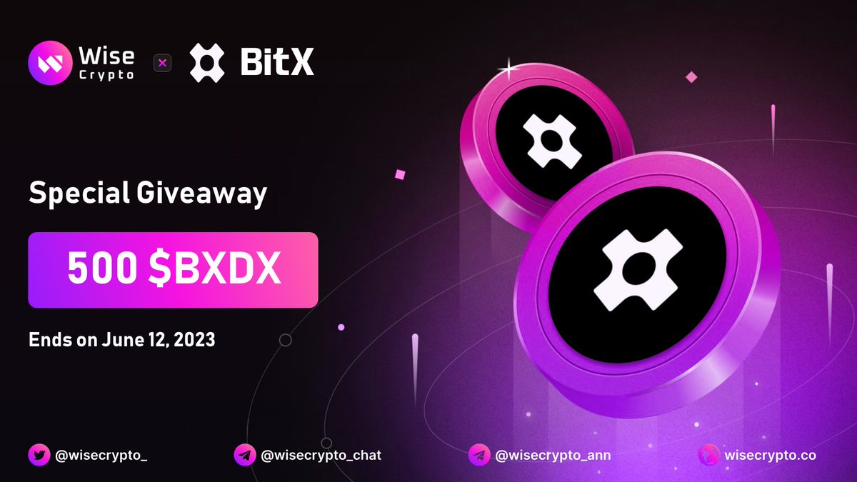 WiseCrypto_'s tweet photo. 🥳 Wise Crypto X BitX Giveaway 2
🏆 Prize Pool - 500 $BXDX
To Enter
✅ Follow @WiseCrypto_ & @BitX_Brc20
✅ RT & Tag 3 Friends
✅ Complete Gleam https://t.co/eRMKrFNrUR
#Airdrop #Giveaway #Crypto #WiseCrypto #BXDX #BRC20 #BITX #IDO https://t.co/N9XvidPiA2