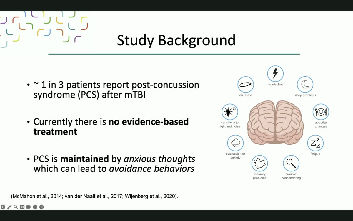 nrsigwfnr's tweet image. Skye King @MaastrichtU - Facing Fears: #Exposuretherapy to break through chronic #postconcussive symptoms – nicely designed #SCED with frequent self-report measures