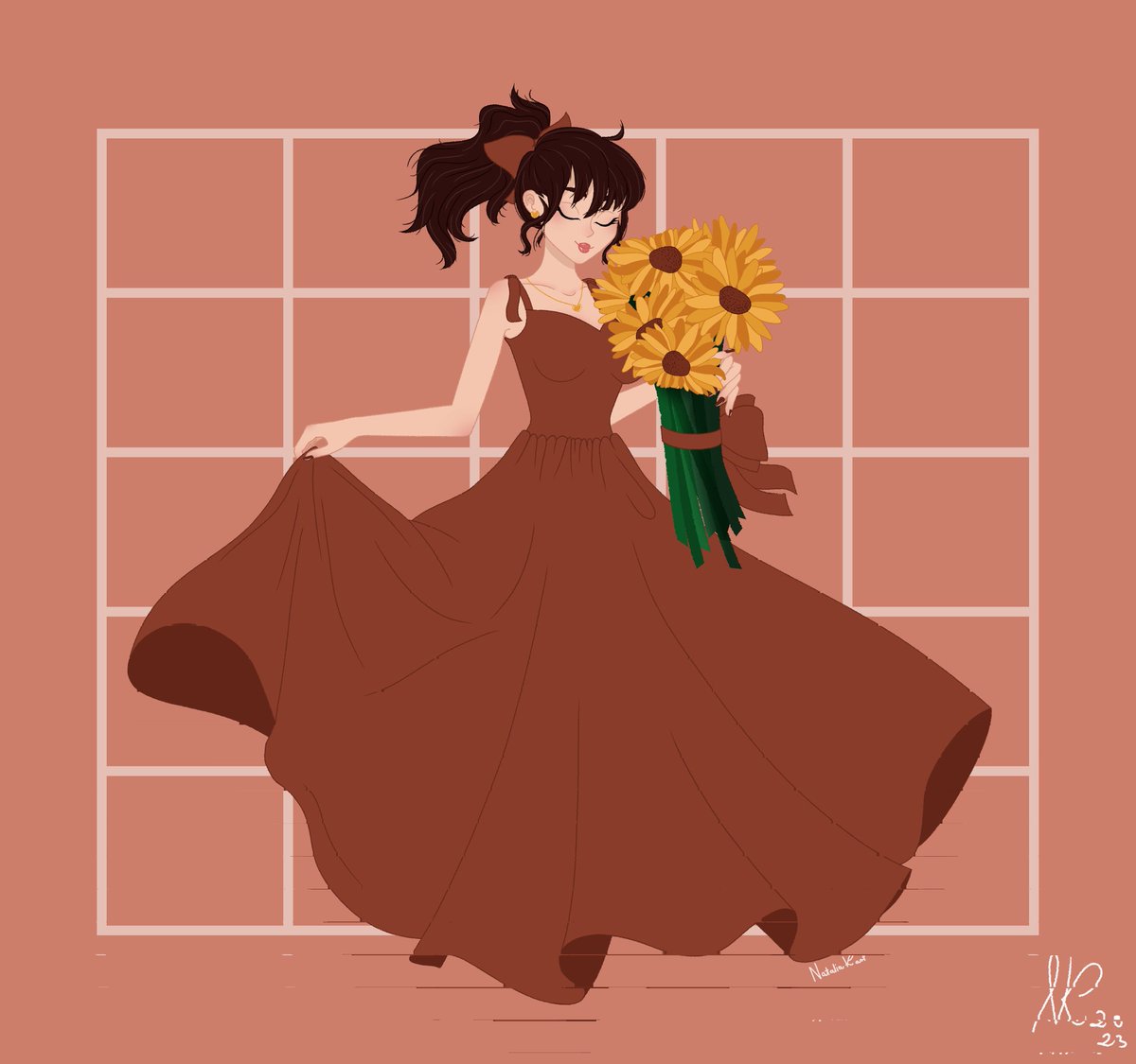 Natalia_k_art's tweet photo. summer dress.

#dress #fashion #summerdress #summertime #sunflowers #sunset #sunsetphotography #sunsetart #sunsetlight #artoftheday #art #womanartist #handmade #sketch #sketchart #brown #pridemonth #brownart #digitalart #medibang #desing #ocart #ArtistOnTwitter #Pride2023 https://t.co/A6Wr9v4eIi