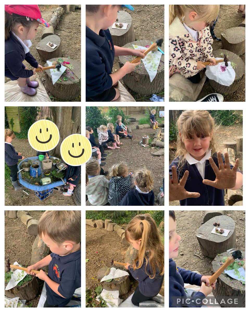 ysgolyddraig's tweet photo. Hapa zome floral printing artwork and making clay creatures today in Forest school #YYDHensol #YYDwellness #YYDenjoy #YYDcreativity https://t.co/bOOv9xT8OW