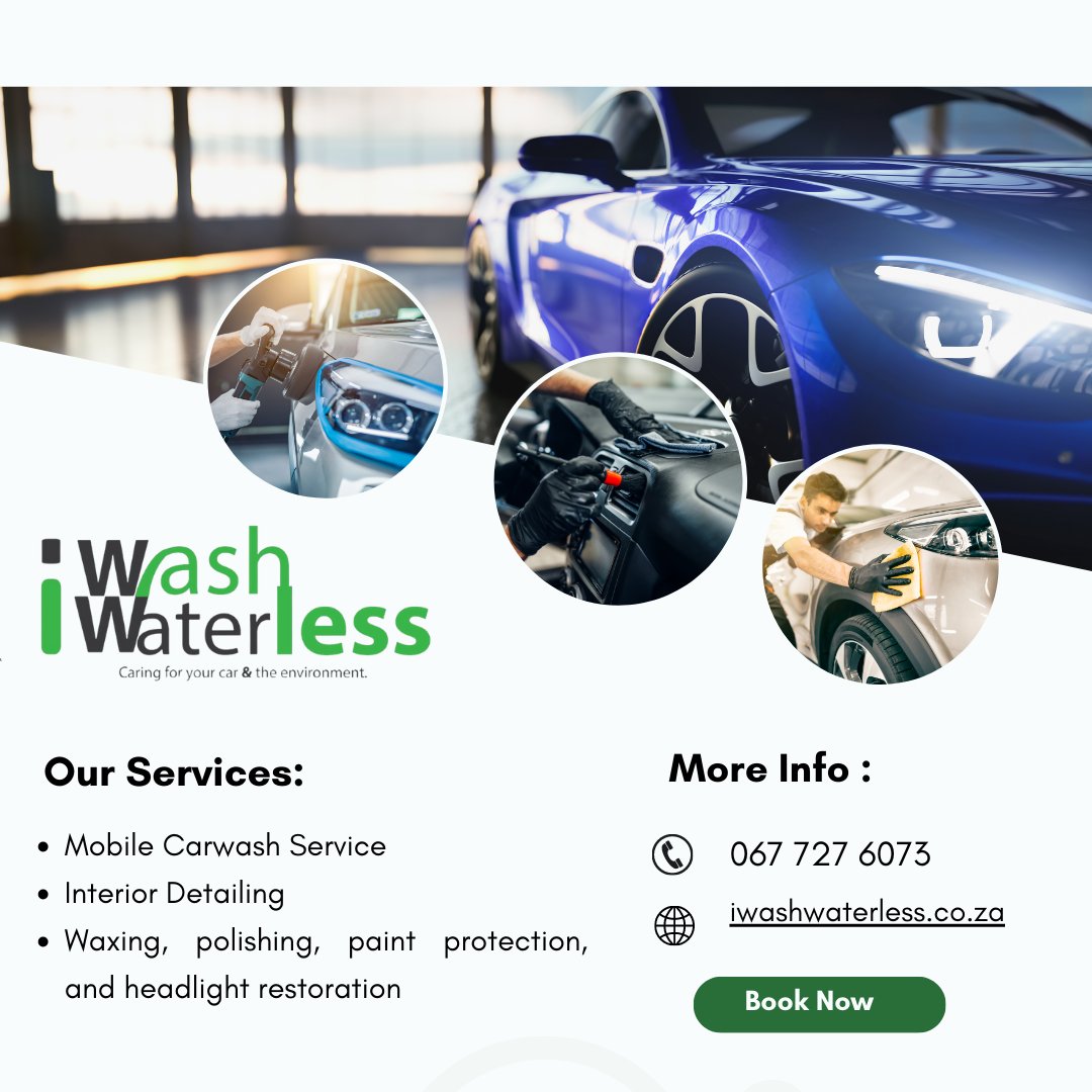 We are a mobile carwash. You call us, we come to your house or your office.

If you're in Midrand or Centurion, call us at 067 727 6073

#MobileCarwash #carwash MacG