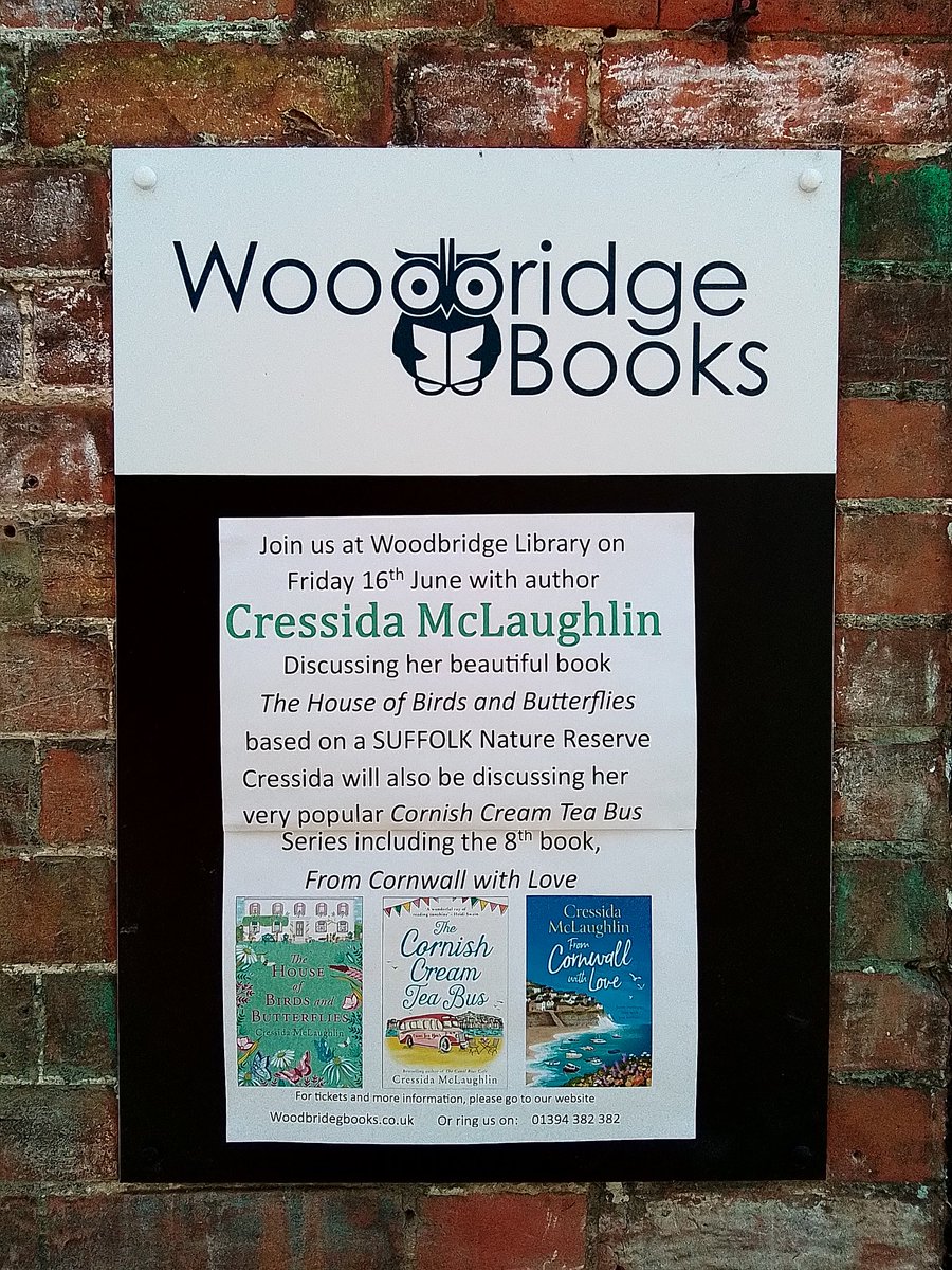 One week today! 😁 Tickets available here woodbridgebooks.co.uk/events/cressid…