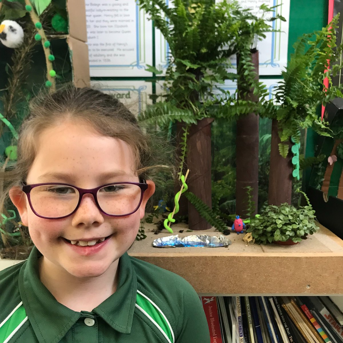 Y3Y4ManorPrep's tweet photo. Year 4 have been learning about the rainforest and have worked hard on their homework, making a rainforest that fits into a shoe box! 
The final products were amazing, some even had moving parts and sound - well done Year 4!
@manorprep #Year4 #Rainforest #homework https://t.co/0d2BrSVEPR