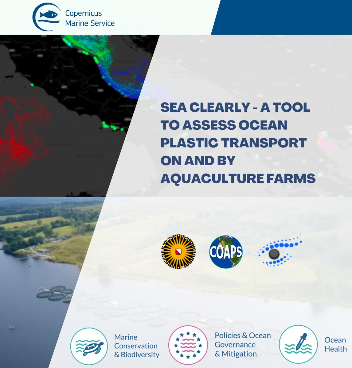 CMEMS_EU's tweet photo. #CopernicusMarine🎯#UseCaseFriday

Highlighting #SeaClearly, a tool to track pollutants such as microplastics in areas close to aquaculture farms and Marine Protected Areas 🐠

It is powered by our #CopernicusMarine ocean currents 〰️data

Read More 👇
https://t.co/xhiyVhCskD https://t.co/bgYMz9qJf8