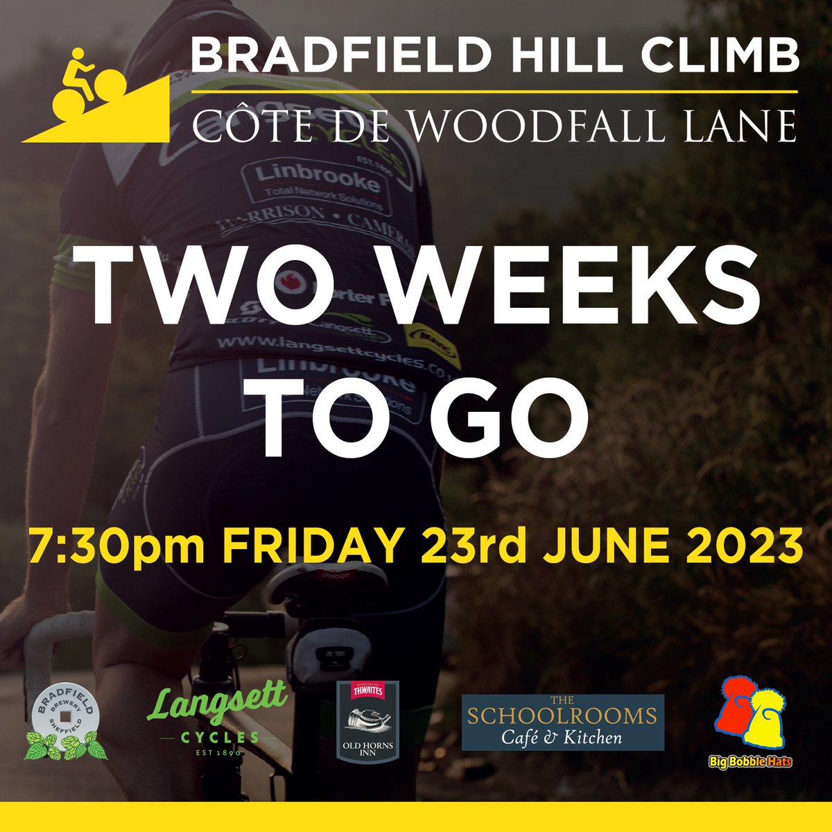The Bradfield Hill Climb is just two weeks away. Great prizes for all thanks to local support from <a href="/BradfieldBrew/">Bradfield Brewery</a> <a href="/bigbobblehats/">Big Bobble Hats</a> @LangsettCycles <a href="/TheOldHornsInn/">Old Horns Bradfield</a>. We need riders to make the night special - to enter, please follow this link: sheffrec.cc/bradfield-hill…
