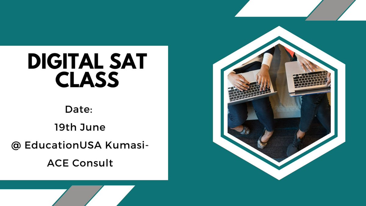 Please take note!

#EducationUSAKumasi
#SAT
#satprep
#satpreparation
#digitalsat
#studyabroad
#studyinusa
#studentsuccess
#StudyWithUS