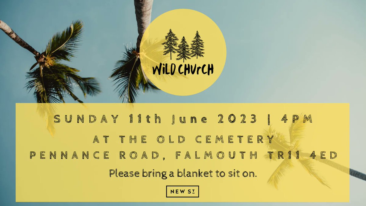 We also have Wild Church running this Sunday at 4pm at The Old Cemetery. 

Ideal for young families, Wild Church is a chance to meet with God and with others in the great outdoors! 🌲🌸🙏