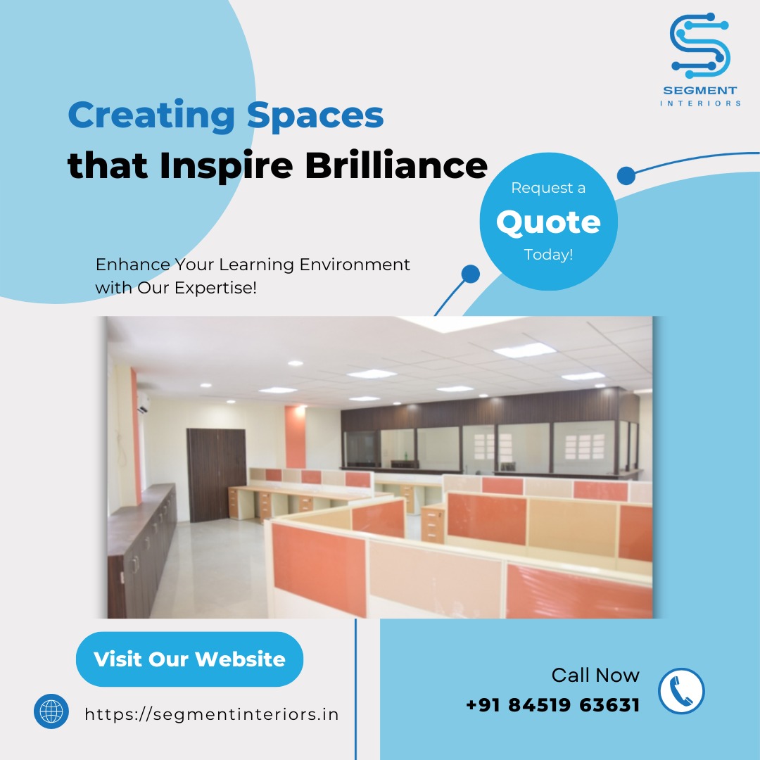 SegmentInterior's tweet image. 𝗥𝗲𝗮𝗱𝘆 𝘁𝗼 𝘁𝗮𝗸𝗲 𝘆𝗼𝘂𝗿 𝗹𝗲𝗮𝗿𝗻𝗶𝗻𝗴 𝗲𝗻𝘃𝗶𝗿𝗼𝗻𝗺𝗲𝗻𝘁 𝘁𝗼 𝘁𝗵𝗲 𝗻𝗲𝘅𝘁 𝗹𝗲𝘃𝗲𝗹?
Remember, a well-designed environment can inspire and elevate the learning experience.
#SegmentInteriors #InteriorConstructionContractor #SchoolInteriors #architect #Thane