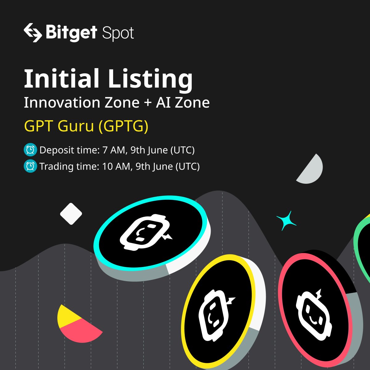 🔥 The hype for $GPTG is ramping up on #Bitget Innovation Zone + AI Zone. <a href="/GPTGuru_/">GPT Guru | AI To Earn⚡️</a>

🚀 Trade GPTG NOW to grab 2,580,000 GPTG prize pool! bitget.com/en/spot/BGBUSD…

Listing Info: bitget.com/en/support/art…

Campaign Info: bitget.com/en/support/art…