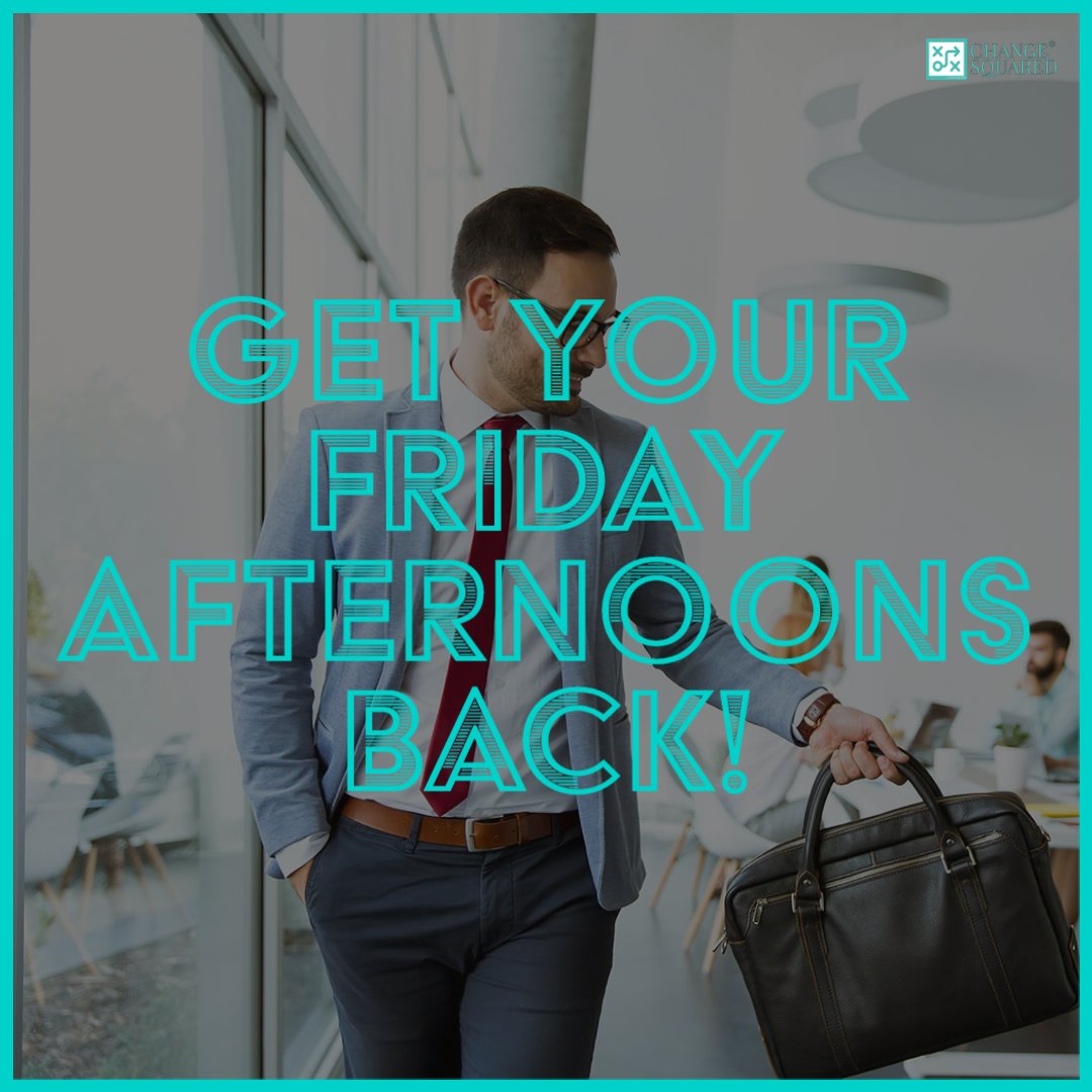 change_squared's tweet photo. 🌟 Say goodbye to Friday work and hello to reclaiming your social life! 💼

Optimise processes, boost productivity, finish early every Friday with Change Squared. ⏰

Join us, work smarter, achieve more. ✅

#WorkLifeBalance #TGIF #ProductivityBoost https://t.co/G4PAZ6hANp