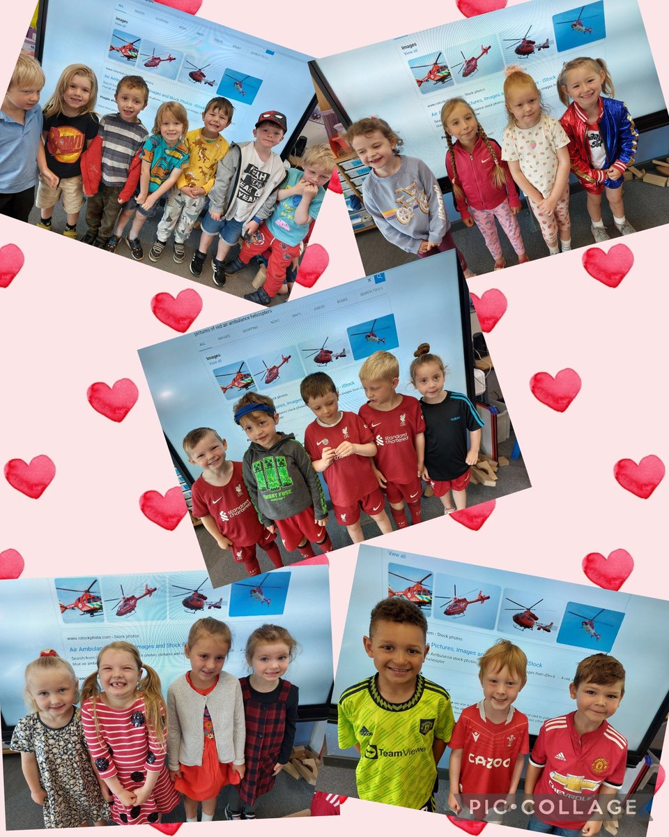 The Reception children all look wonderful in their red outfits or favourite clothes in support of the Air Ambulance.  #RSSwb #RSSpv