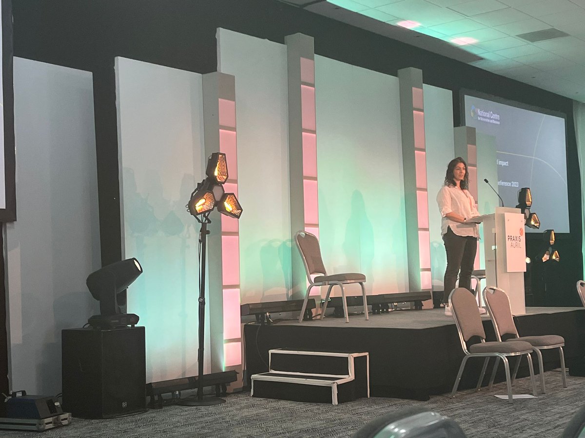 NCUBtweets's tweet image. NCUB's Fariba Soetan takes to the stage to talk about the KE Concordat #PrAConf23 
#KEmatters