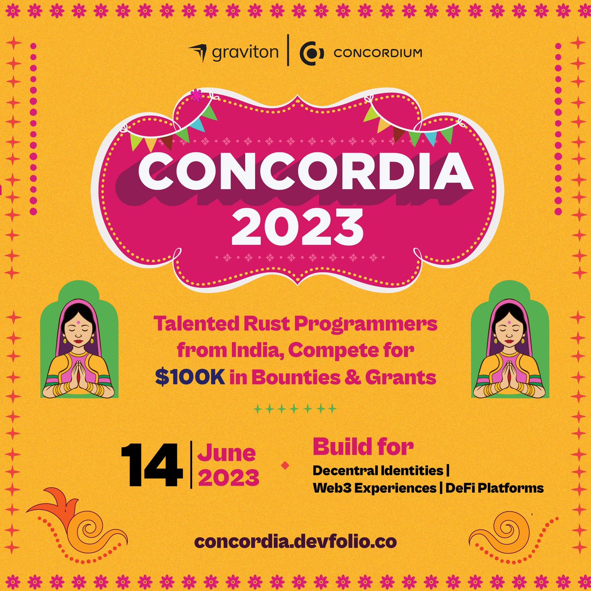 nikarpita's tweet image. Had an absolute blast implementing Indian truck art and it’s vibrancy in designs for India’s biggest hackathon #concordia2023 👩🏻‍💻
For more 👉🏻@JoinGraviton @ConcordiumNet 
.
.
.
.
#illustrationart #indiantruckart #truckart #indianart #IncredibleIndia #hackathon #designinspiration