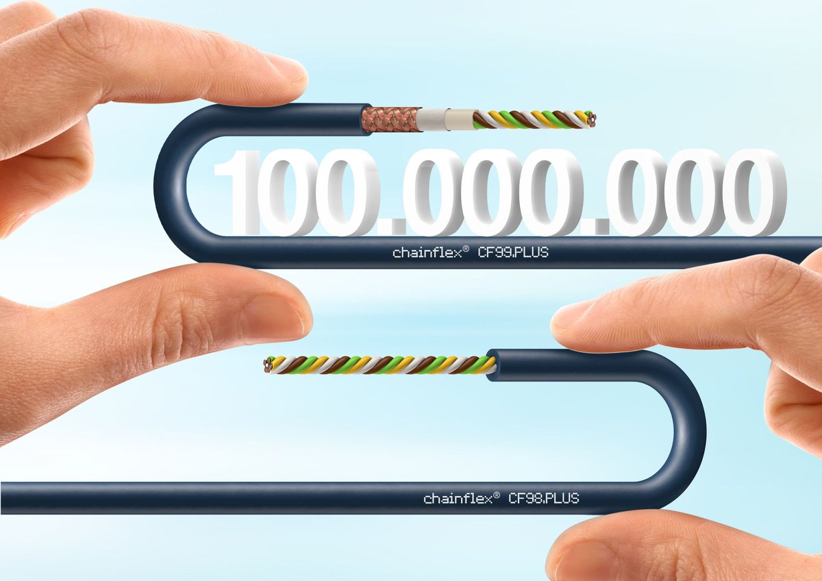 IgusPortugal's tweet photo. Os novos cabos compactos da igus garantem 100 milhões de ciclos - mais do que qualquer outro cabo no mundo 🌍
Descubra todas as vantagens em: https://t.co/NURckNCVRn
#igusportugal #igus #motionplastics #improvewhatmoves #caboseletricos #chainflex https://t.co/tpKsXrMlVj