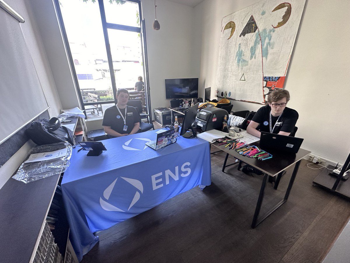 Come pickup your ENS Card @ETHPrague !!

We will be here all weekend, and you can find us on the second floor of the Paralelni Polis in the PaperHub!

Follow the ENS Logos to find us!