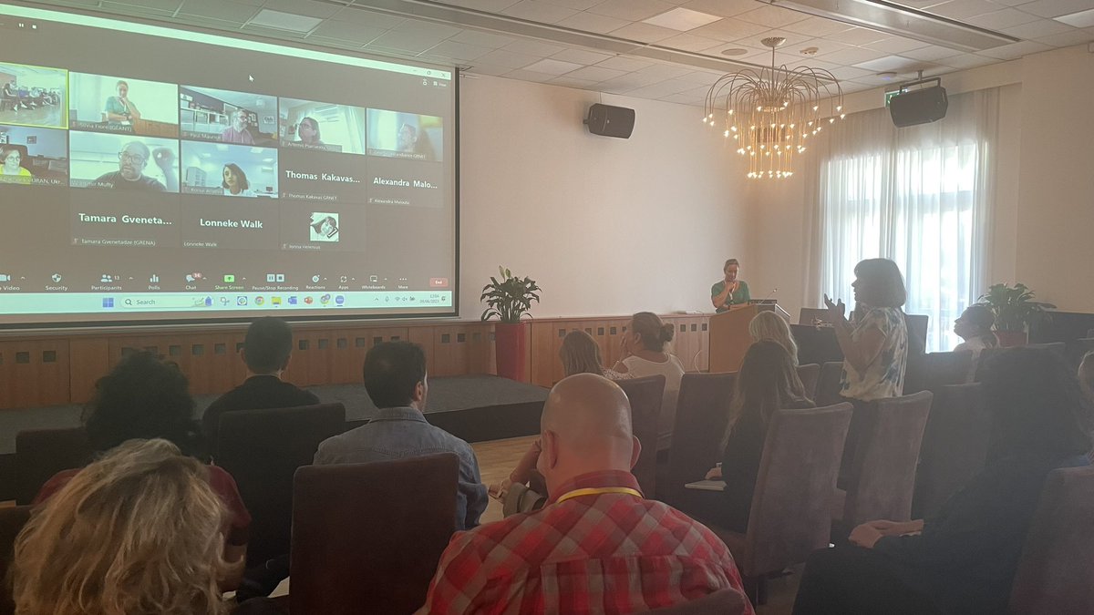 EaPConnect_News's tweet photo. Remote and in presence participation from the #EaPConnect communication team at the @GEANTnews SIG-Marcomms meeting at #tnc23 @TNC_GEANT in #Tirana.
Great conversations on social
media platforms and the values of the global #NREN community. https://t.co/UlEu0bGqA3