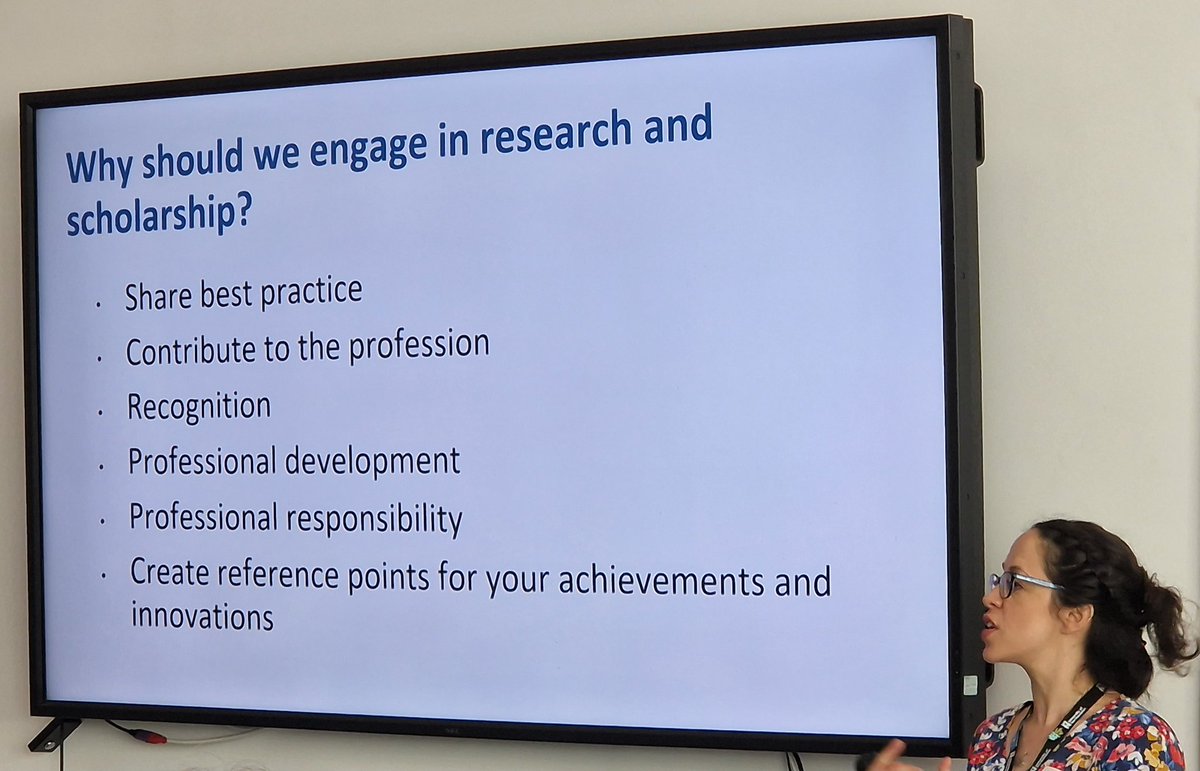 Lou_Conway_'s tweet photo. I'm so inspired and realise I've probably done some research already in my day to day role! Number 6 - I 'stole' an idea from @talisinsight conference 2022 and implemented at @uhlr which was well recieved by students. 
#sharingbestpractice
#EveryoneAResearcher23 
#ILskills https://t.co/tVW2d8TwL3