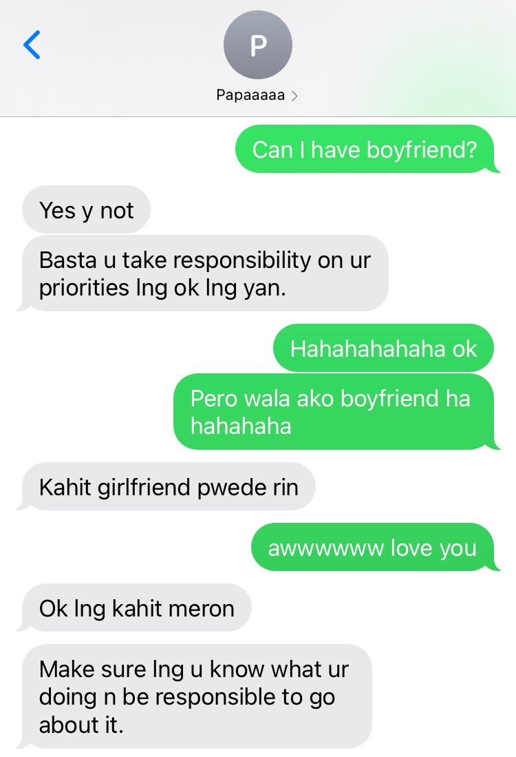 andreanaaancl's tweet photo. this is what comes to mind when people ask me what my dad was like. we had this conversation about 5 years ago. https://t.co/jTBSF5spiM
