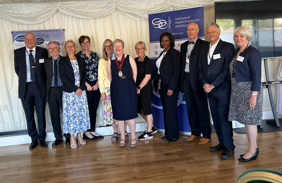 Professor Patricia Owen ๐ (@paowen13) on Twitter photo A big thankyou from the President and all Trustees to our host <a href="/KarenBuckMP_/">Karen Buck</a> and our speakers <a href="/Jeanelleuk/">Jeanelle de Gruchy</a> , <a href="/BWDDPH/">Abdul Razaq</a> and Prof Mark Dooris for their support to celebrate IHPE 60 years . It was a great event on Wednesday to communicate and look collaborate to promote health. A big thankyou from the President and all Trustees to our host <a href="/KarenBuckMP_/">Karen Buck</a> and our speakers <a href="/Jeanelleuk/">Jeanelle de Gruchy</a> , <a href="/BWDDPH/">Abdul Razaq</a> and Prof Mark Dooris for their support to celebrate IHPE 60 years . It was a great event on Wednesday to communicate and look collaborate to promote health.