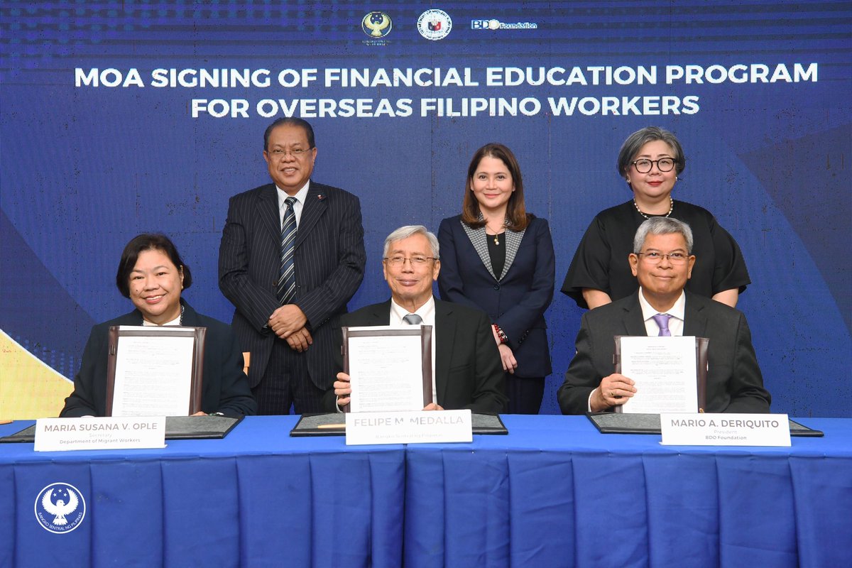 BSPGovMedalla's tweet photo. I would like to express my gratitude to our partner organizations for joining @BangkoSentral in marking three milestones in our #FinEd journey. 1/5 https://t.co/o57PvxyrUz