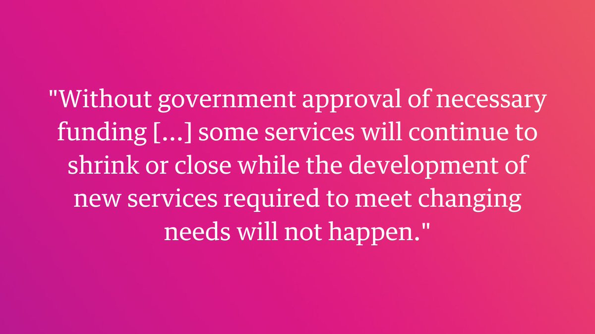 What did the new @TASCblog report on public-service delivery by state-funded charities find?

➡️Though they are delivering services for the state, charity employees earn less than their public-sector counterparts 

➡️The average wage gap will be 11.69% by October if not addressed