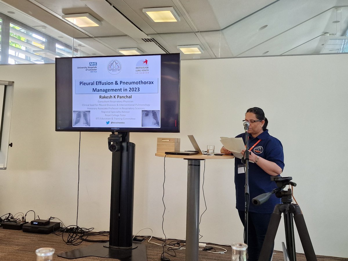 RespiratoryACPs's tweet photo. Our very own Respiratory ACP Network committee member @Padma_RespANP introducing our next speaker Dr Panchal from UHL talking to us about pleural effusion &amp; pneumothorax management. @leicschestdoc #respisbest #RACPN23 https://t.co/VXr0r7XySy
