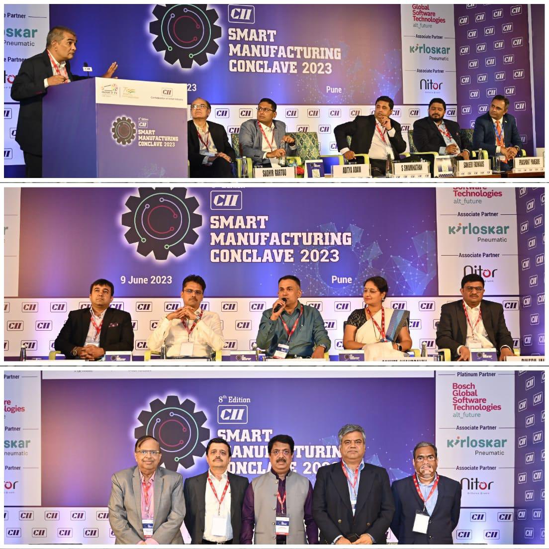 CII4WR's tweet photo. #CIIPune organized the 8th edition of the Smart Mfg Conclave. It was focused on:
- New Skill Capabilities including resource efficiencies for SMEs
- New Business Models and Transformations for SMEs 
 - Defining Sustainable Future Ecosystem 
- Building Reliability in Supply Chain https://t.co/vgvYGLGxUF