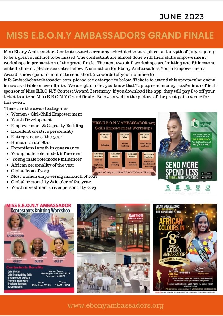 EbonyAmb's tweet image. Thank God it’s Friday 💃 

Check out exciting news in Ebony Ambassadors Monthly newsletter.

 #newsletterdesign #JuneNewsletter