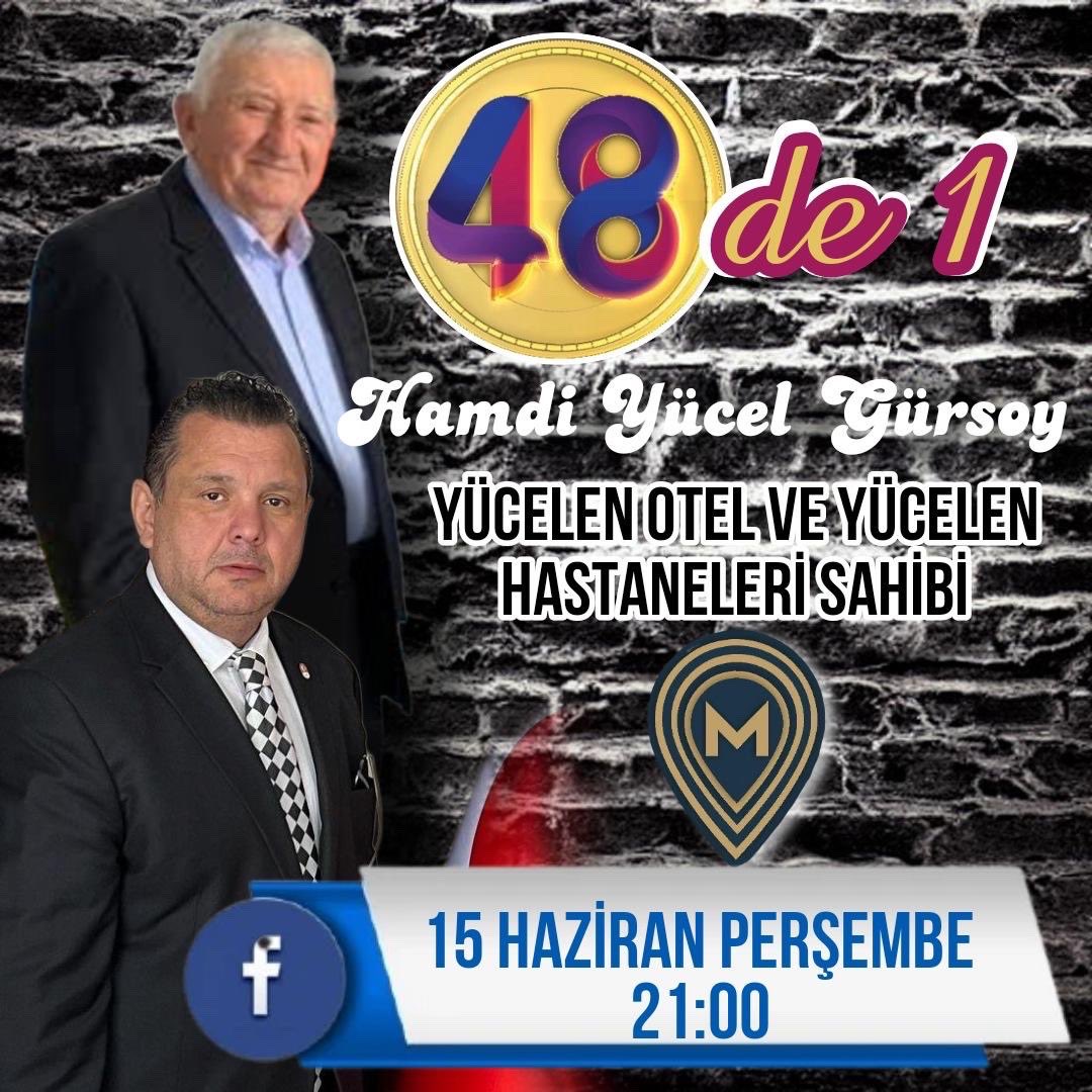 Muğla Merkez Tv de yep yeni bir program. Muğla Merkez Tv Gen Yay Yön İlker Cömert’in hazırlayıp sunduğu Muğla’da ilkleri gerçekleştiren önemli isimlerin konuk olacağı 48’de 1 programının ilk konuğu Muğla Yücelen Hastaneleri ve Akyaka Yücelen Otel Sahibi Hamdi Yücel Gürsoy..