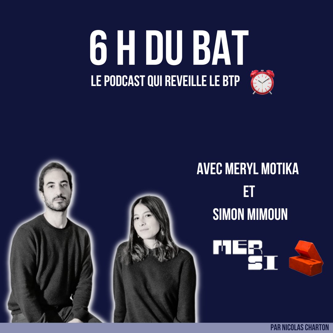 Dans 6H du BAT #6 
 
Entreprendre en couple, bonne ou mauvaise idée ?
 
WEAREMERSI

#couple #entrepreneuriat #architecture

tinyurl.com/entreprendreen…