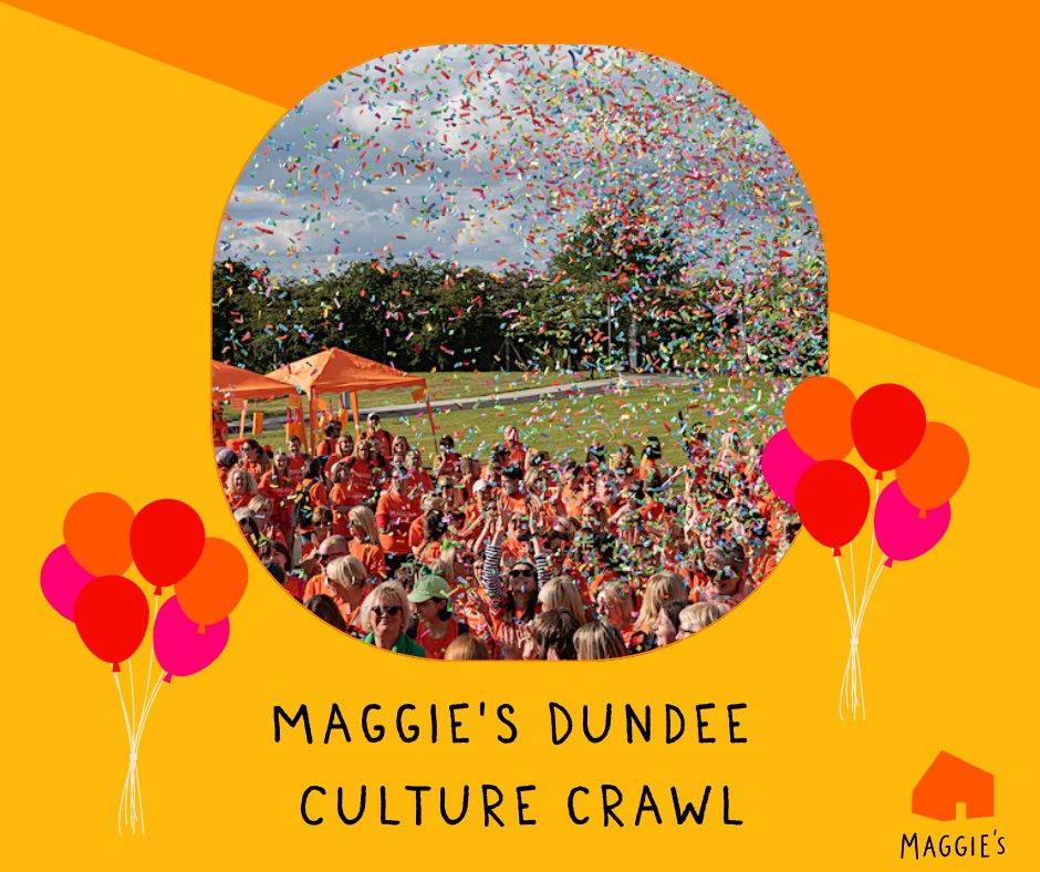 Have you singed up to take part in our Culture Crawl??

Join us on 29th September and party your way through some of Dundee's best venues!

Sign up with friends, family or colleagues by following the link: eventbrite.co.uk/e/maggies-cult…