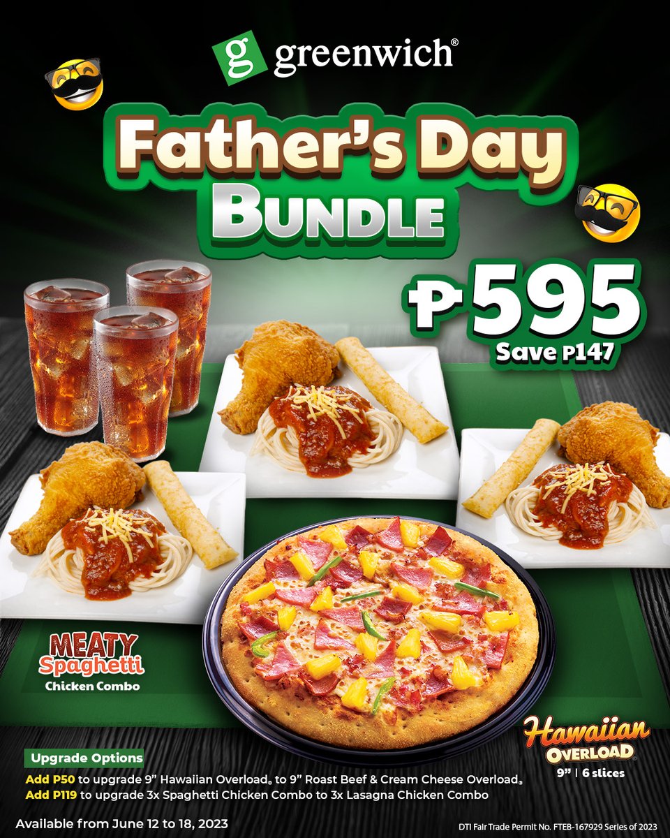 Greenwich Pizza on Twitter "Treat your BarkaDAD with the Greenwich