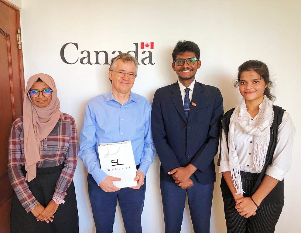 SL WebCast (@slwebcast) on Twitter photo 🇨🇦🤝🏼🇱🇰
Editor-in-Chief <a href="/abdulthawwab/">Abdul Thawwab Ishaque</a> & our crew had a fruitful meeting today with Mr. Daniel Bood, the Counsellor of <a href="/CanHCSriLanka/">Canada in Sri Lanka and Maldives</a>.
The shared vision of promoting Sustainability & empowering Youth paves the way for a promising future of cooperation.
Exciting prospects ahead! 🇨🇦🤝🏼🇱🇰
Editor-in-Chief <a href="/abdulthawwab/">Abdul Thawwab Ishaque</a> & our crew had a fruitful meeting today with Mr. Daniel Bood, the Counsellor of <a href="/CanHCSriLanka/">Canada in Sri Lanka and Maldives</a>.
The shared vision of promoting Sustainability & empowering Youth paves the way for a promising future of cooperation.
Exciting prospects ahead!