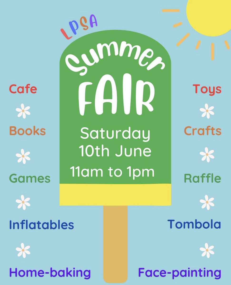 Liberton Primary (@libertonprimary) on Twitter photo Come along to our summer fair tomorrow at Liberton Primary 💚💛 There will be lots of stalls and fun activities, and hopefully the sun will be out too!
If you are able to help before, during or after please email lpsa.communications@gmail.com.
See you at the fair! Come along to our summer fair tomorrow at Liberton Primary 💚💛 There will be lots of stalls and fun activities, and hopefully the sun will be out too!
If you are able to help before, during or after please email lpsa.communications@gmail.com.
See you at the fair!