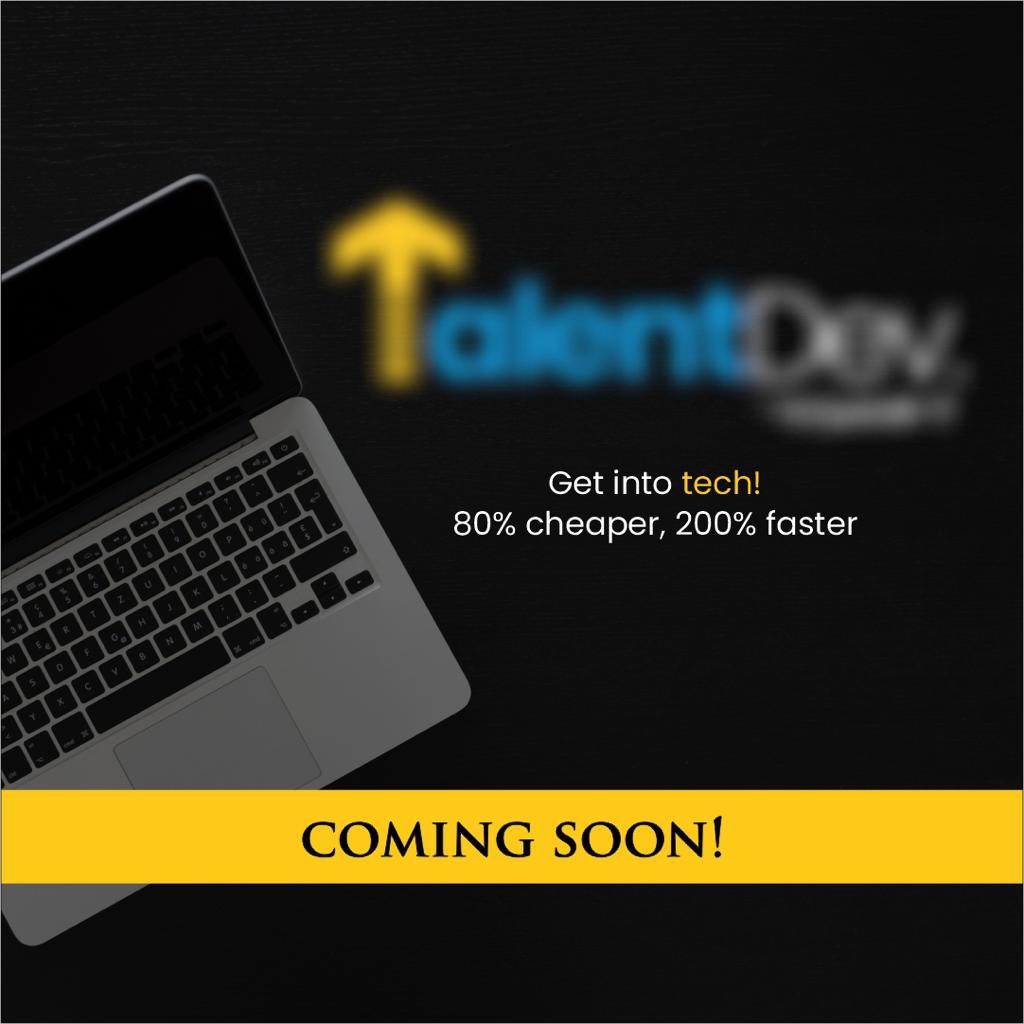 quantafrica's tweet photo. Hello everyone 👋🏾

I come with glad tidings. 

You spoke, and we listened. 

We’re glad to announce to you a new product from TalentDev. 

80% cheaper. 200% faster. 

Learn your desired #tech skill within a budget. 

Stay tuned ⏱️ https://t.co/EwLkUneOuw