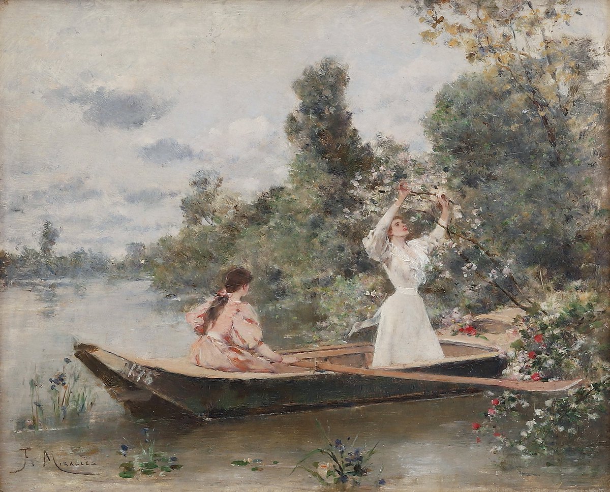 'Girls on a Primavera Lake' by Francisco Miralles Galaup