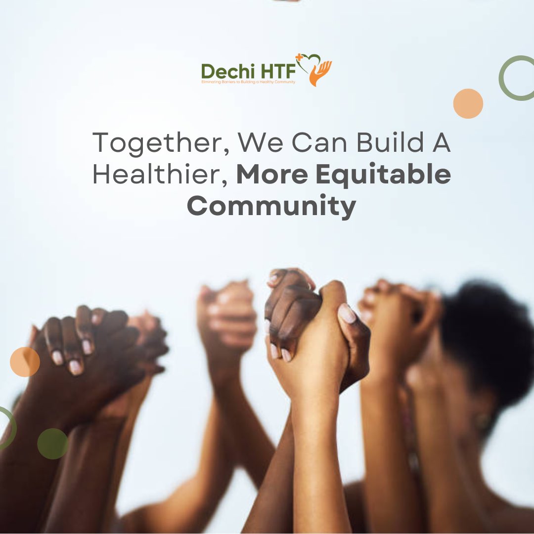Dechi_HTF's tweet photo. Building a healthier and more equitable community is an ongoing process that requires continuous effort and engagement. 

By working together, we can make a meaningful difference and create a better future for everyone! 🤝💚

#dechihtf #healthcareheroes #healthcare #TogetherWeCan https://t.co/1E1FONZ6cg
