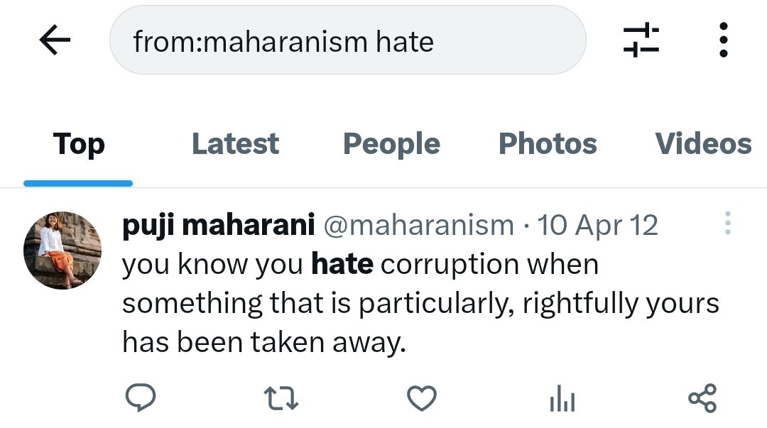 maharanism's tweet photo. What's your first tweet when you search "hate" on your page? https://t.co/8qkIK1Mb2j