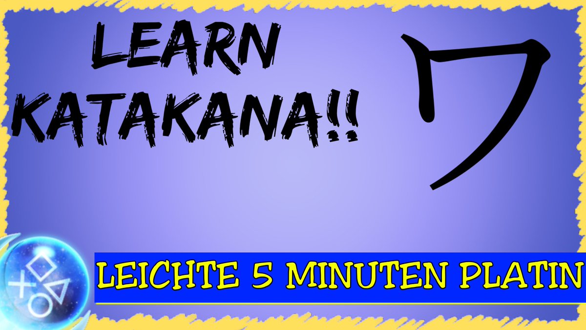 LEARN KATAKANA!! | Super Leichte Platin in 5 Minuten🏆 | Trophäen & Achie... youtu.be/4q2xbEzdusY via @YouTube @xitilon 

#PS4 #PS4share #PS4live #PS5 #PS5Share #trophyguide #gaming #trophyhunting