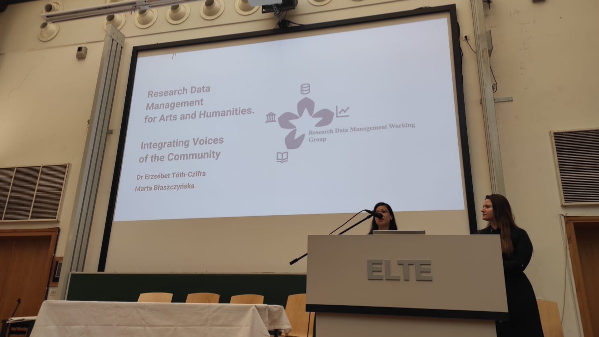 Yesterday at #DARIAH2023 the DARIAH WGs presented the outcomes of their two-year @DARIAHeu-funded projects. We are very proud that our @DariahHr members are also members of three out of six winning WGs: @TheatraliaWG, @ELDAHdariah + @dariahTeach and @DataDariah.