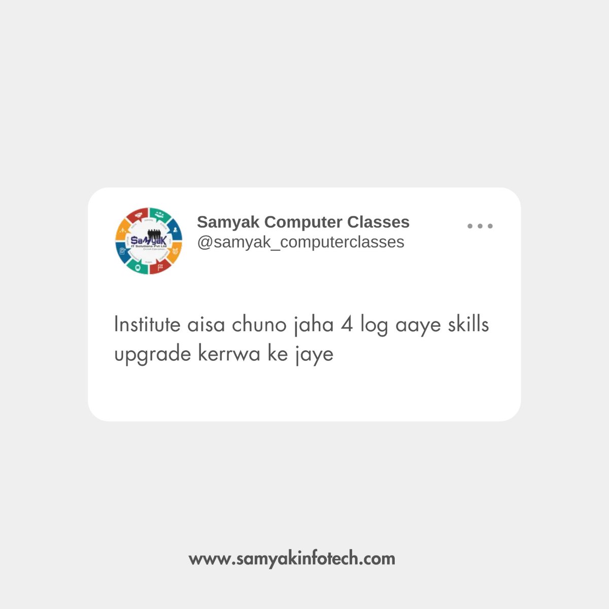 samyakclass's tweet image. Abhi bhi waqt hai, choose the right path for your career. 
join @samyak_computerclass
#meme #trending #computercourses
#coding #programming #webdevelopment #softwaredevelopment #datascience
#artificialintelligence #machinelearning #cybersecurity